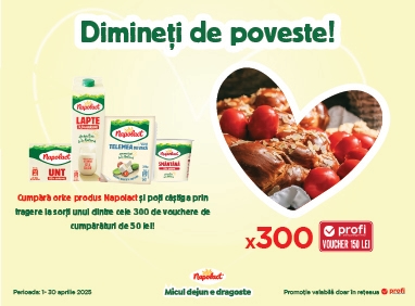 Căștigă dimineți de poveste cu Napolact și Profi - Ediția de Paște!