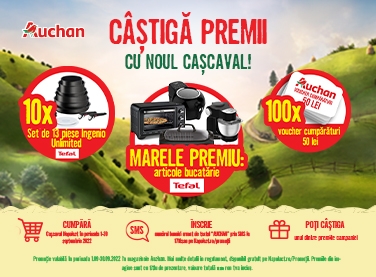 Câștigă premii cu noul cașcaval și Auchan!