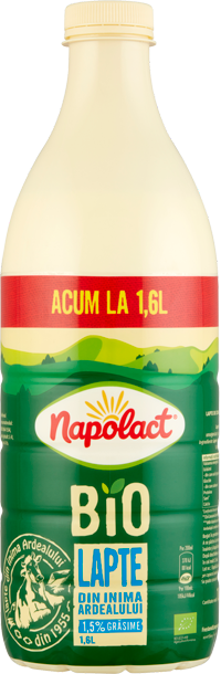 1 Napolact Bio Lapte De Consum Din Inima Ardealului 15 Grasime 16 L